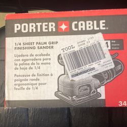 Porter Cable 1:4 Sheet Palm Grip Finishing Sander 