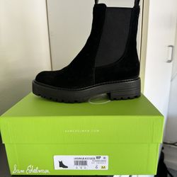 Sam Edelman waterproof Chelsea boot in black suade size 6