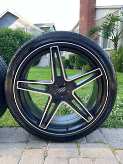 5 lug nut rims & TIRES / rines & LLANTAS de 5 birlos (5x108) size: 22” NEW TIRES