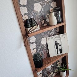 Custom Recessed Wood Shelving And Install Remodel