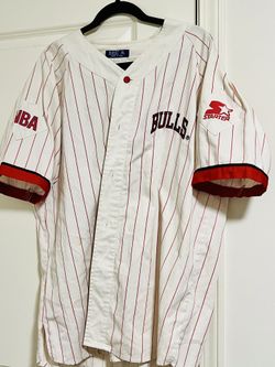 Vintage 90s Chicago Bulls Starter Pinstripe Jersey XL NB