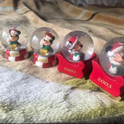 Mickey mouse collection globes