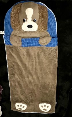 Kids sleeping bag with pillow