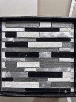 17X MSI Urban Loft 12”x12” Glass Stone Metal Mosaic Wall Tiles + Bonus Piece