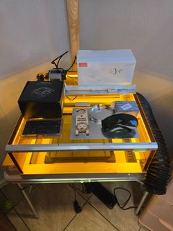 Like New! TOOCAA L2 20W Laser Engraver & Cutter + Air Assist & 5-in-1 Rotary Set