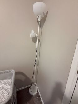 White floor lamp