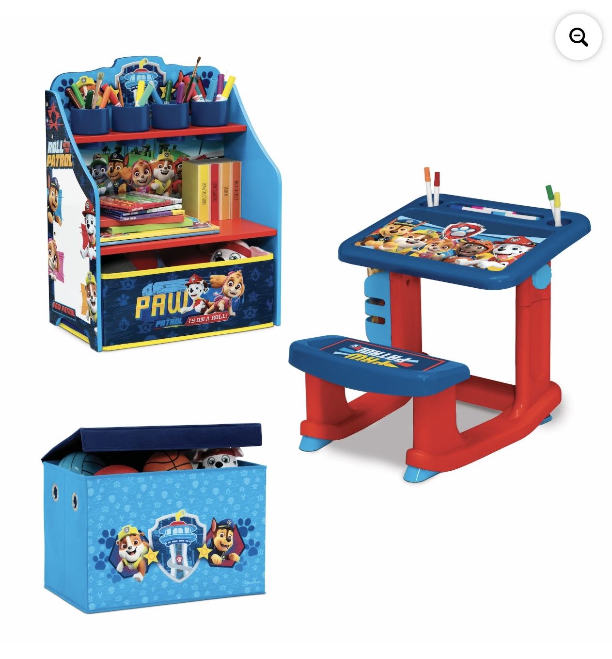 PAW Patrol 3-piece Art & Play Toddler Room set