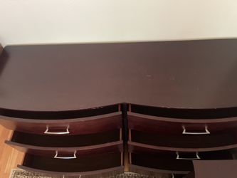 King dresser, 2 Nightstands, Headboard