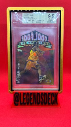🔥 1997-98 Topps Generations Kobe Bryant Refractor BGS 9.5 GEM MINT 🔥