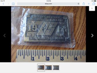 1988 USA Olympic Shooting Team Belt Buckle, Brand New