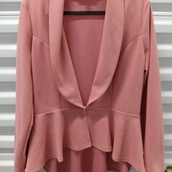 Papaya Brand 1 Button Peplum Blazer/Cardigan Ladies Size M