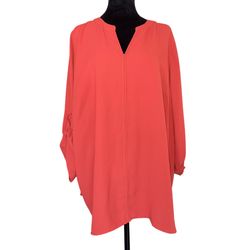 Hawthorne Women’s Plus Size Pull Over Blouse Size 3X Dark Coral Lightweight NWOT  New without tag, women’s plus size pullover blouse 100% polyester. D