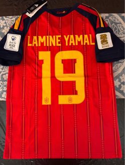Spain 2026 World Cup ‘Lamine Yamal 19’ sizes Large & 2XL(fits like XL) Home Jersey