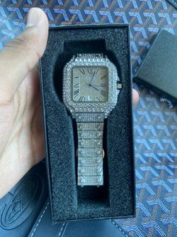 Cartier iced out watch