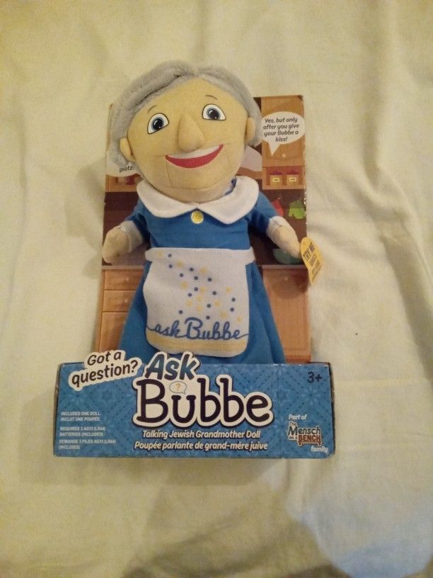 New Ask Bubbe Talking Jewish Gradmother Doll 