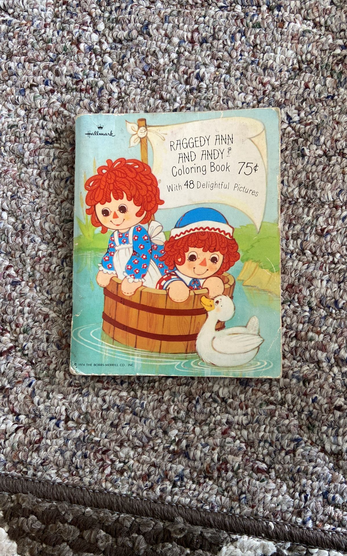 Hallmark Raggedy Ann & Andy Coloring Book 1974