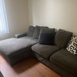 L Shaped Grey Couch 