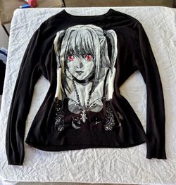 Death note Misa Amane sweater with rips from Hot topic
