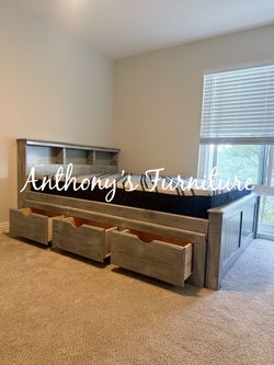 New Queen Bed With Mattress And Drawers