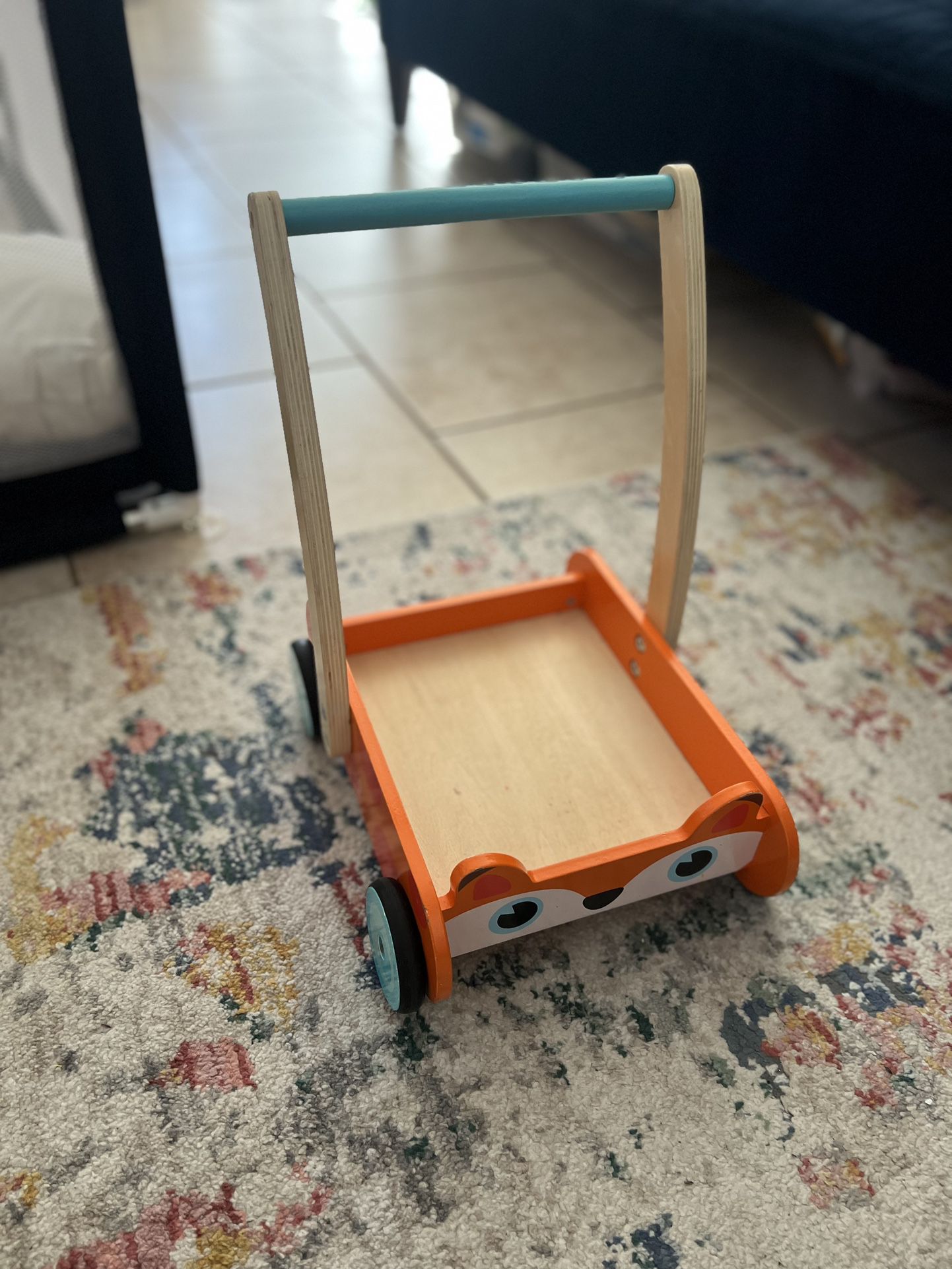 Wooden Montessori Push Wagon
