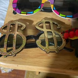 Set Of Three Glasses For Fun Pictures