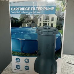 Above Ground Pool Cartridge Filter Pump