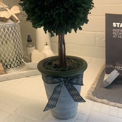 small faux tree decor