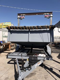 π₯ 8x12x2 DUMP TRAILER WITH HYDRAULIC LIFT & RAMPS! π₯
