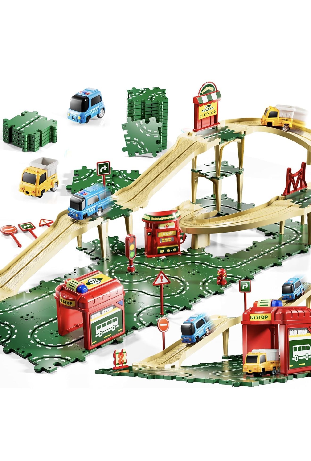 Puzzle Racer Kids Car Track Set