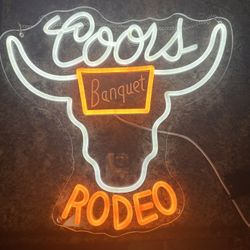 Neon Coors Banquet Wall Decor