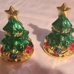 Metallic Trees Salt & Pepper Shakers 