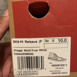 SK8-HI never worn Size 10