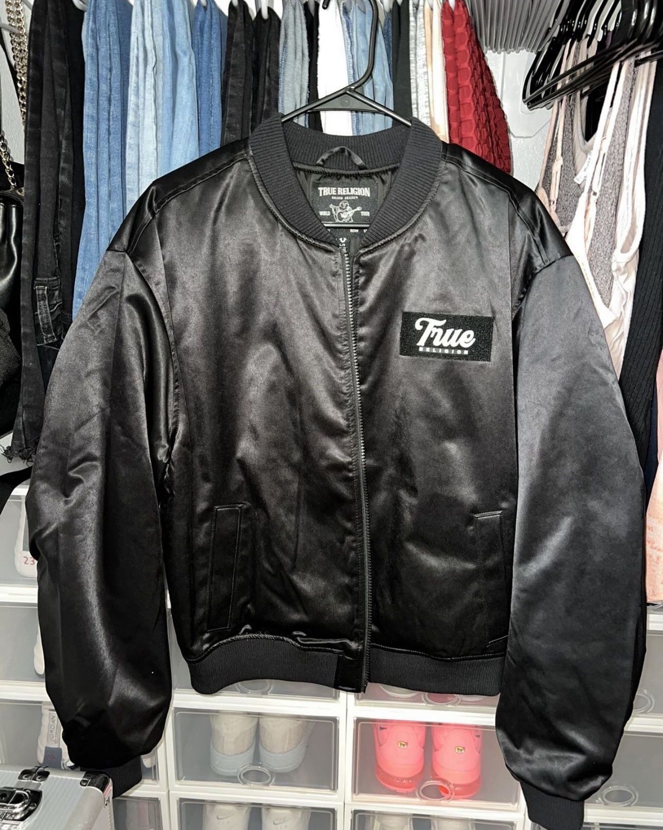 True Religion Bomber Jacket Oversized Size L