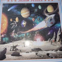 Space Jigsaw Puzzles 1000 Piece, Kids for Adults Colorful Funny Cool Valentine Girlfriend Easter Puzzle from Educational Toys Family Birthday Gifts Bo