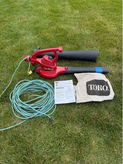 Toro blower/vacuum with extension cord