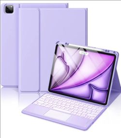 Hamile for iPad Air 13-inch Case Keyboard (M4/M3/M2) - Magnetic Wireless Keyboard