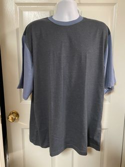 Men’s Puritan shirt size Extra Large 46/48 gray with blue sleeves