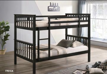 Brand New Twin Over Twin Size Bunk Bed Frame  - No Mattress Included 