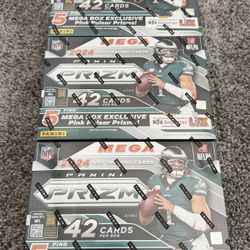 2024 Panini Prizm Football NFL Mega Box Pink Pulsar Prizms NEW/SEALED
