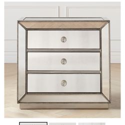 2 Omni Mirrored Night Stand 