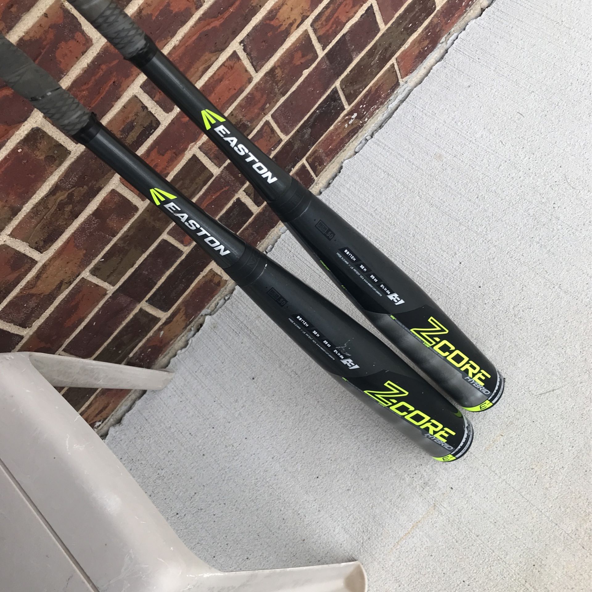 Pair Of Easton Z-Core 32/29 BB17ZH Hybrid BBCOR Baseball Bats