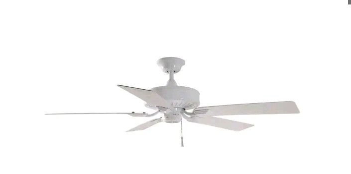 Brand New Hampton Bay Barrow Island 52" in Indoor / Outdoor White Ceiling Fan