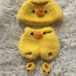 Labubu Clothing And Acceptors - Duck Or Chic Outfit Set 