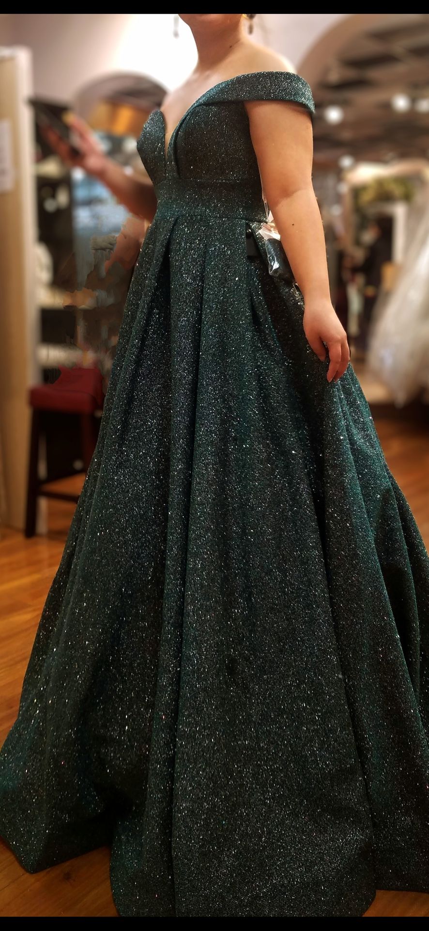 evening dresses dark green Emerald ball gown 1-2Y no stretch factor Mismatched Pastel Long Bridesmaid Green satin prom Size:4XL