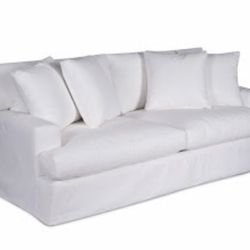 2 Piece White Couch 