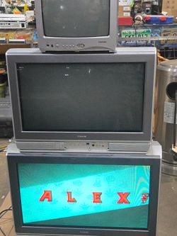 Retro game lot of Toshiba tvs crt