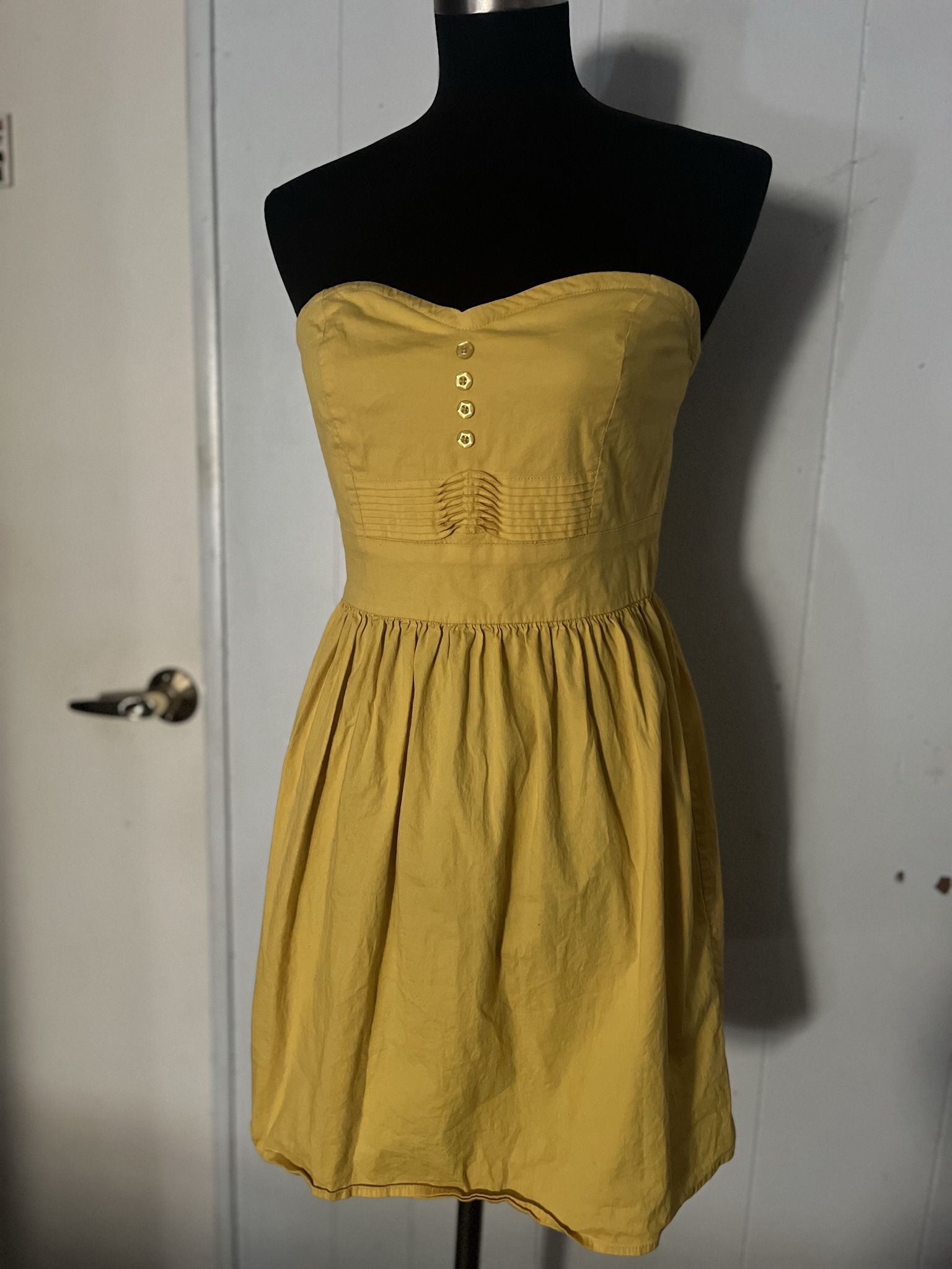 Yellow Sleeveless Dress 