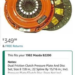 Mazda B2200.  Clutch New 