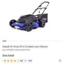 Kobalt 3 In 1 Mower 