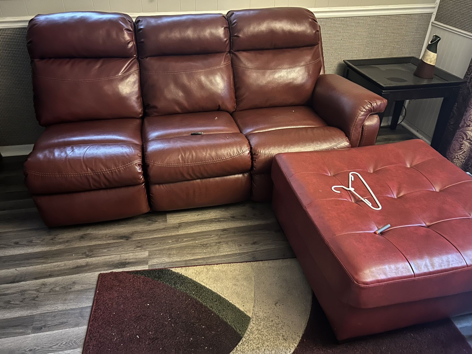 Red couches need gone for cheap $